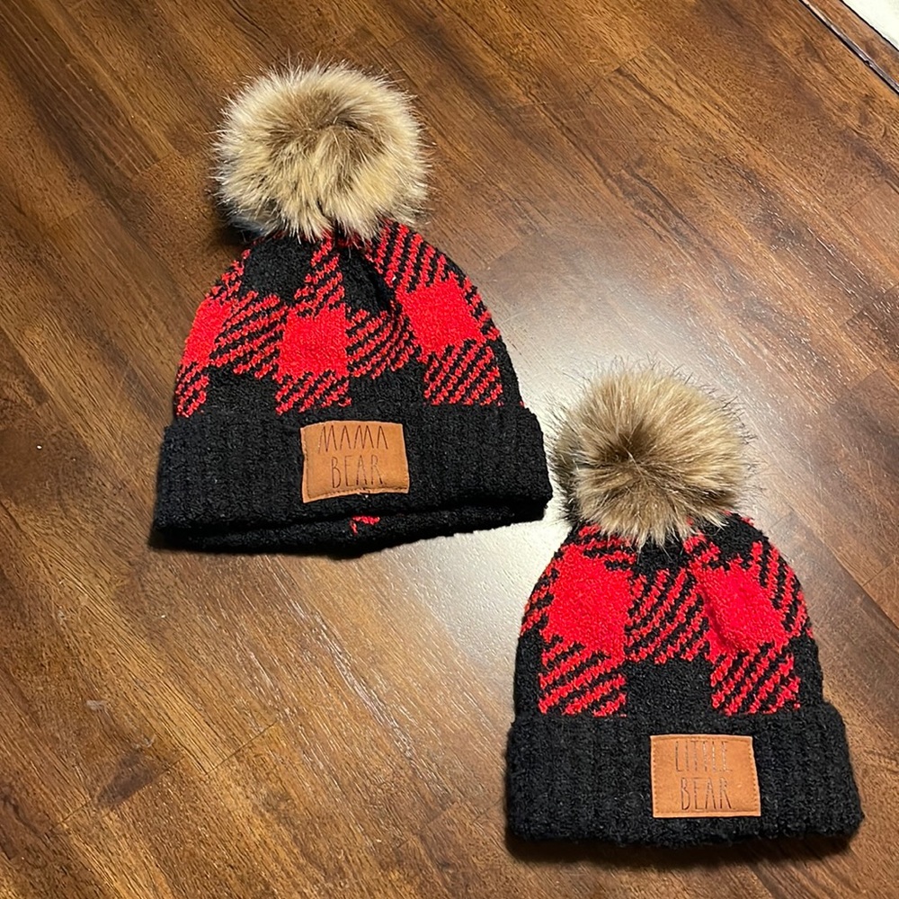 Rae Dunn Mama Bear & Little Bear Hats